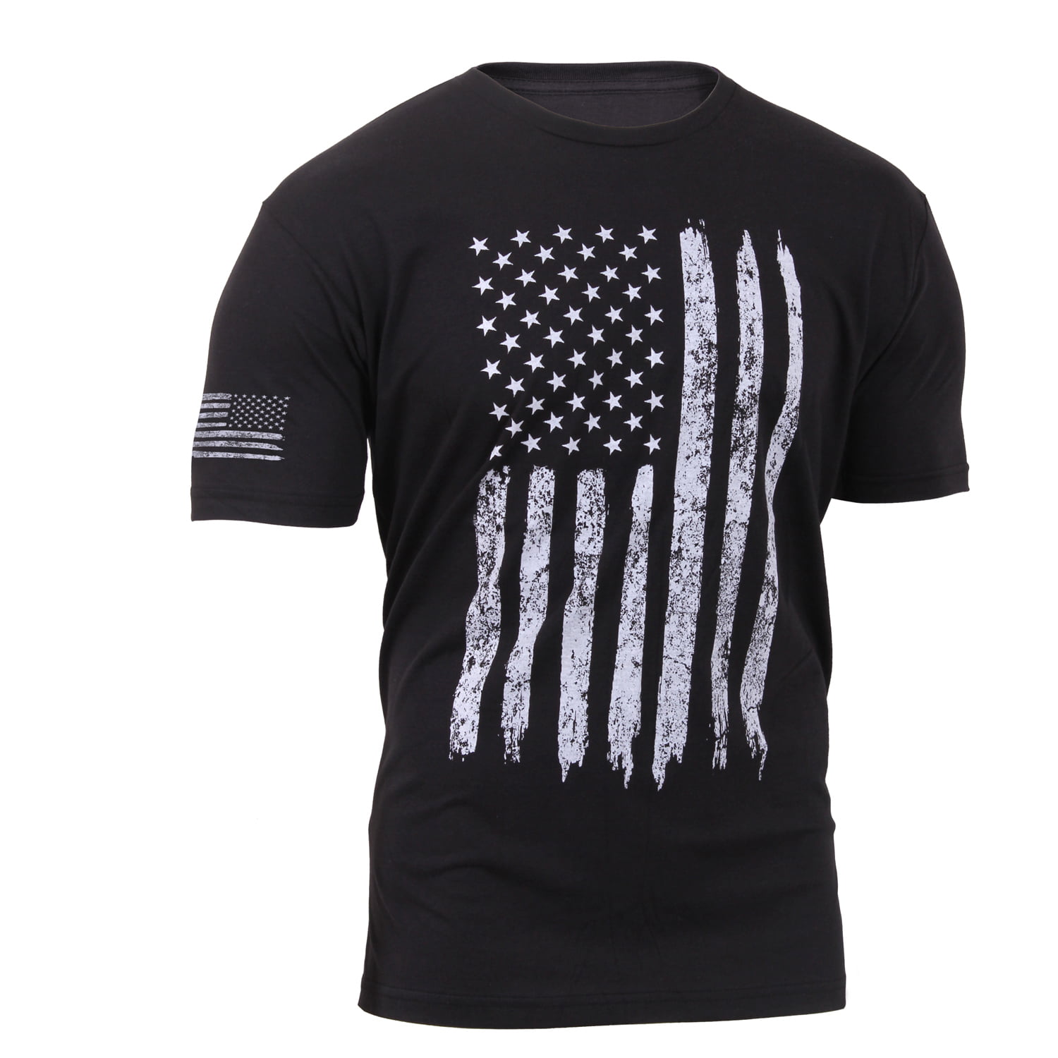 Distressed US Flag Athletic Fit T-Shirt - GunNook Tactical LLC