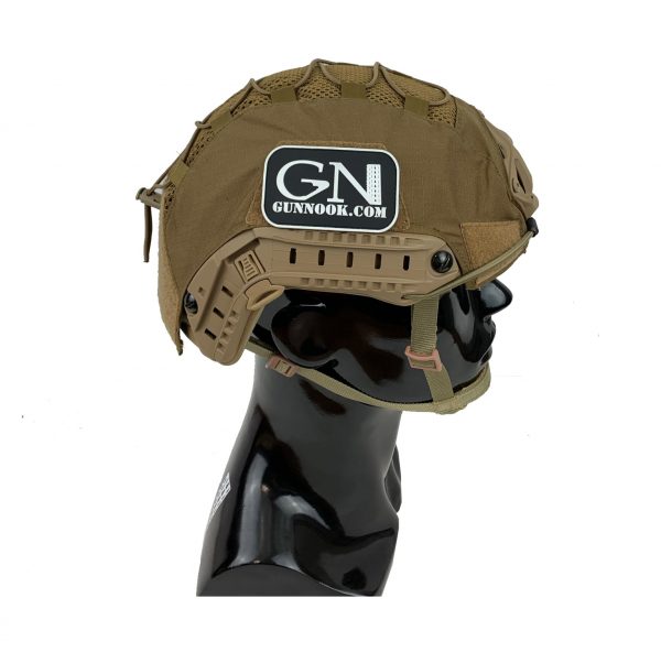 GN-ATHC - GunNook Advanced Tactical Helmet Cover - Coyote Brown