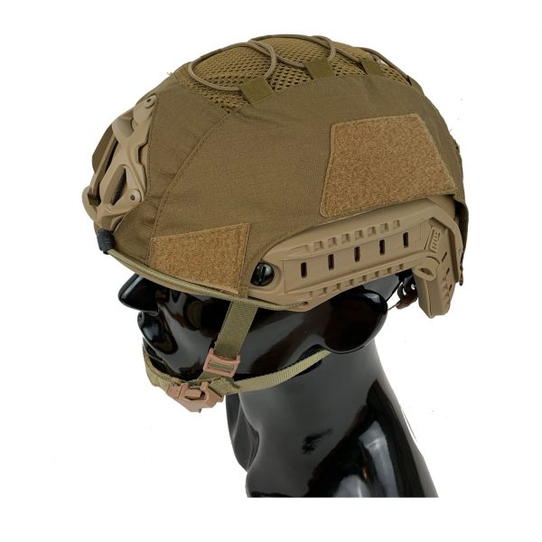 GN-ATHC - GunNook Advanced Tactical Helmet Cover - Coyote Brown