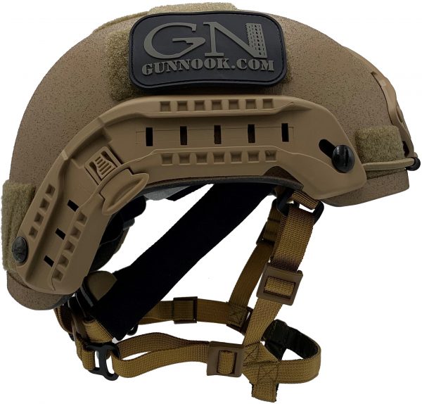 ExoSkeleton, military grade tactical BUMP helmet left view