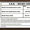 GunNook SBH NIJ Level IIIa Ballistic Helmet Size Chart