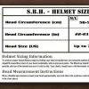 GunNook SBH NIJ Level IIIa Ballistic Helmet Size Chart
