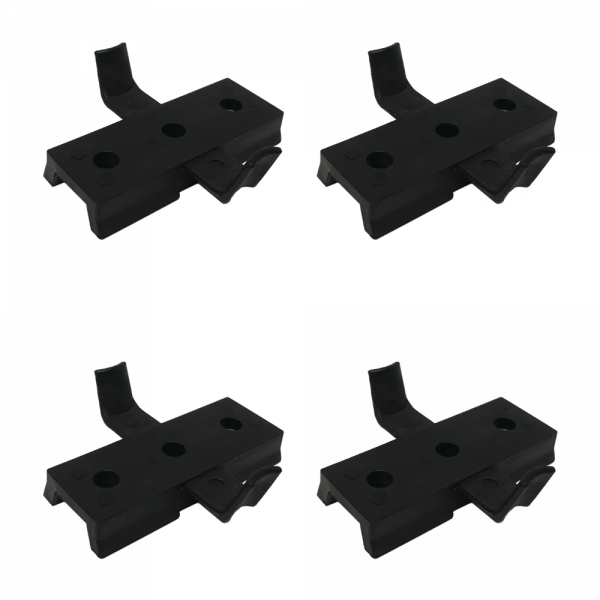 4 Pack Helmet Rail System Drop-In Wing-Loc Adapter