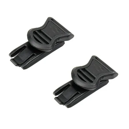 19mm Black Helmet Rail System Goggle Swivel Clips
