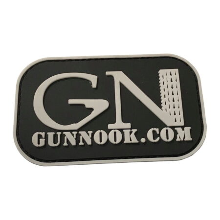 GunNook Official White Logo PVC Morale Patch