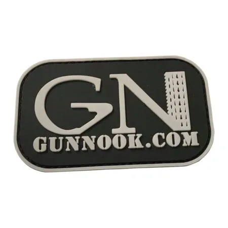 GunNook Official White Logo PVC Morale Patch